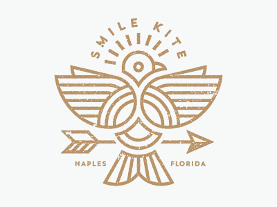 Smile Kite bird kite kiteboard kitesurfing logo school smile