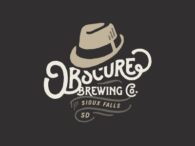 Obscure Brewing Co. brewing logo obscure