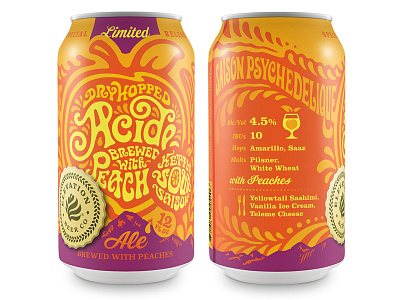 Peach Acide Can beer can