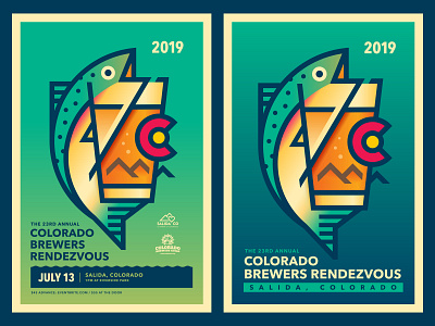 Colorado Brewers Rendezvous 2019 beer colorado festival poster
