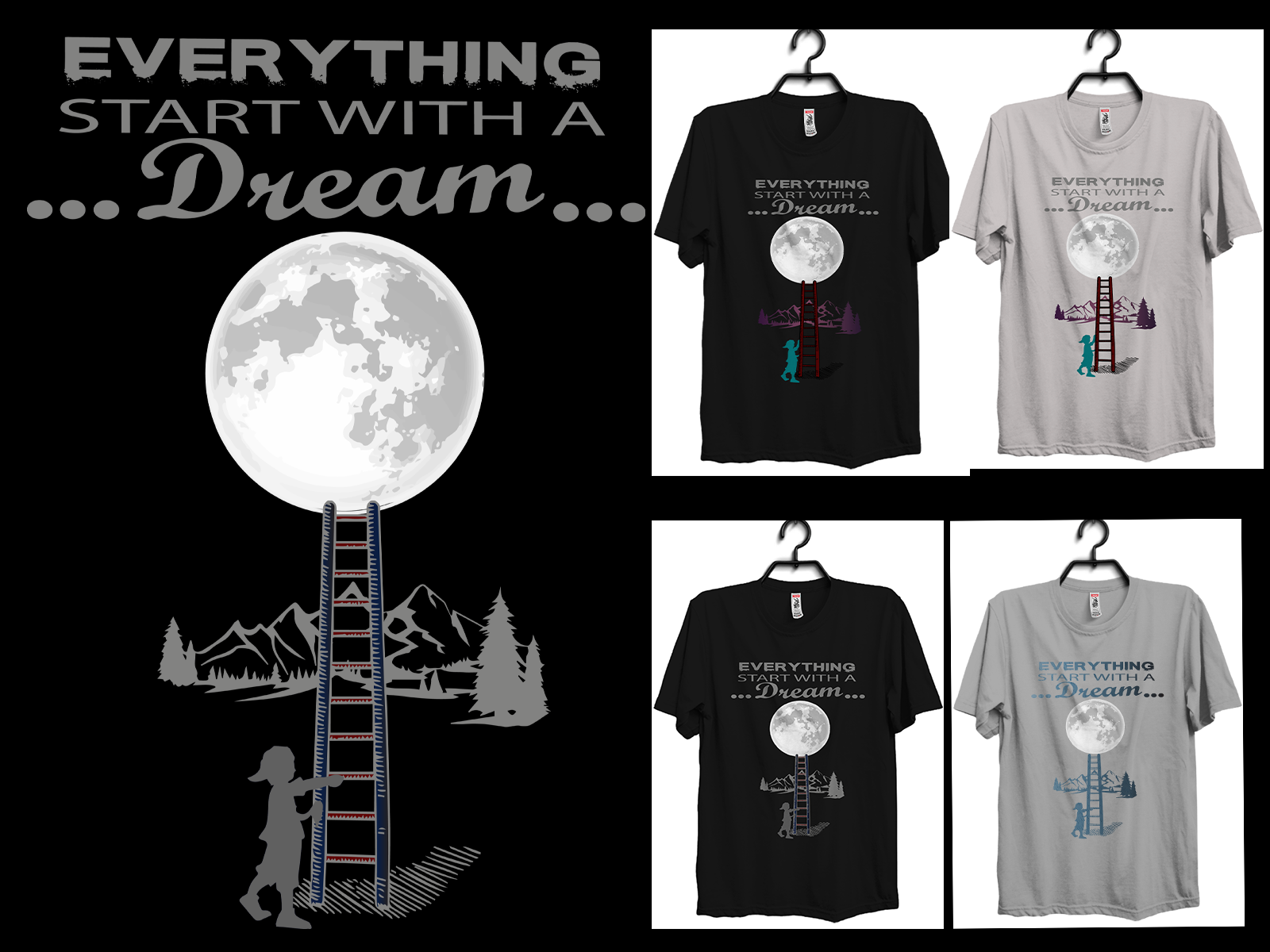 Dream T Shirt Designs By Tasbir Imran On Dribbble 