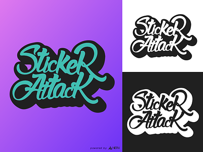 StickerAttack - Logo Design nerv olareanu romania stickerattack vlad