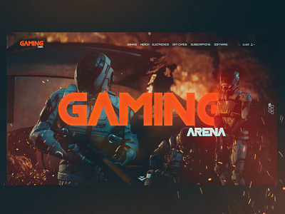 Gaming Arena Concept arena brasov design gaming gaming app mass effect typography ui ui ux design ux ux design vlad olareanu vladolareanu web