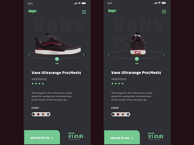 Garage Store UI Concept concept concept app design design agency garagestore romania typography ui ux vans