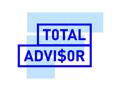 Total Advisor Branding #2 blue branding finance logo minimal