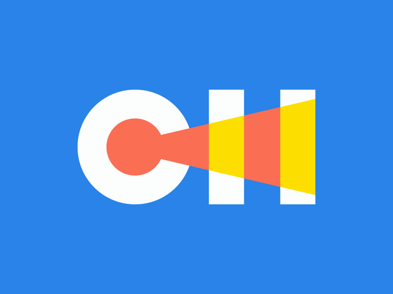 CH Logo Concept geometric minimal h c wip concept logo