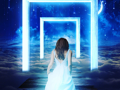 Glowing blue artwork photo manipulation photoshop photoshop action photoshop art photoshop editing