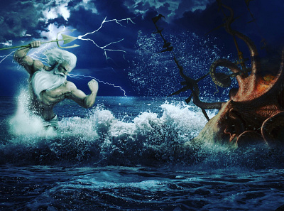 Sea monsters digitalart photo manipulation photoshop art photoshop editing