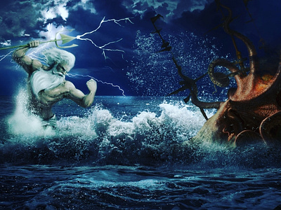 Sea monsters digitalart photo manipulation photoshop art photoshop editing