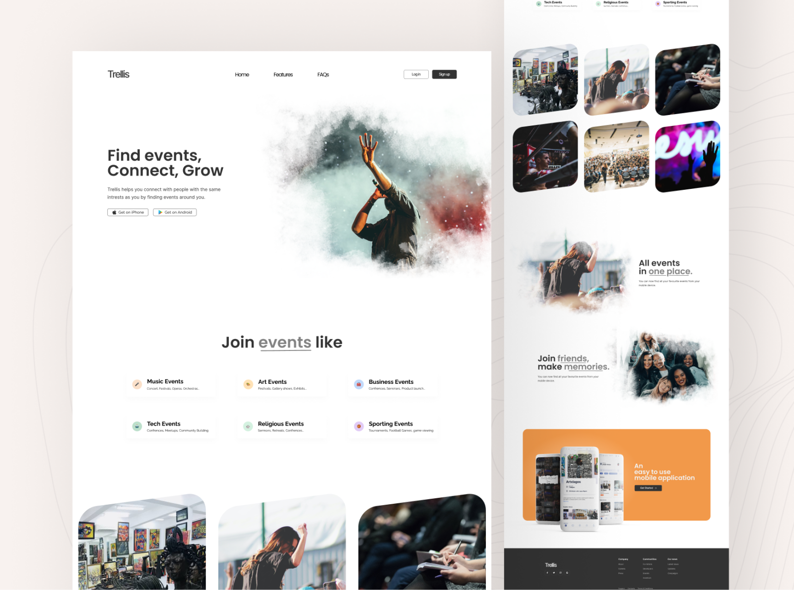 Trellis site by Oluwatofunmi AdeAjayi on Dribbble