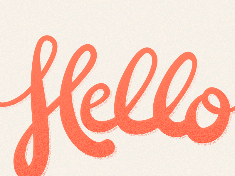 Hello By Ashley Hohnstein On Dribbble