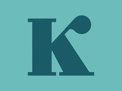 Fancy K classic custom k letter lettering serif simple texture typography