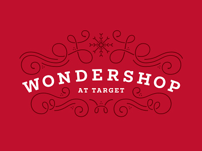 Wondershop at Target branding christmas flourish illustration logo packaging snow swash target wondershop