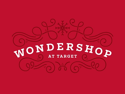 Wondershop at Target branding christmas flourish illustration logo packaging snow swash target wondershop