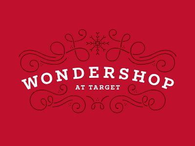 Wondershop at Target branding christmas flourish illustration logo packaging snow swash target wondershop