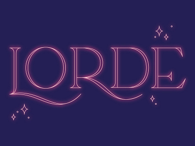 Lorde Lettering