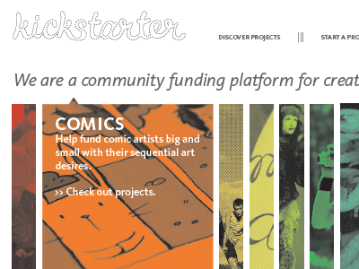 Kickstarter Rebranding Website Design