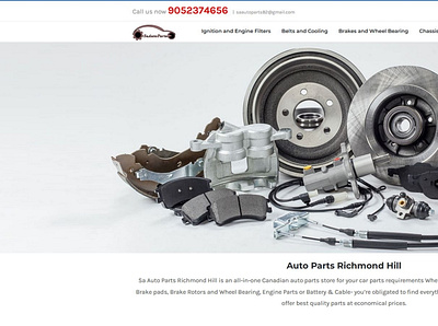 SaAuto Parts seo webdesign wordpress