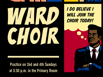 Choir Recruitment Poster (bottom half) graphic design poster design