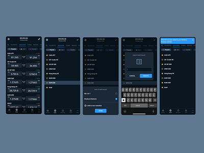 Add to Favorites bottom sheet currencies currency dark dark app dark mode dark ui favorites finance finance app financial app fintech forex forex trading mobile mobile app watchlist