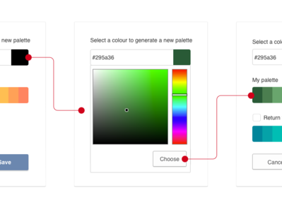 Color palette generator for charts charts color color palette color palette generator color picker colors dialog box gradient hues overlay