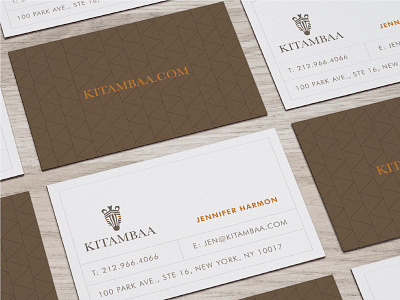 Kitambaa Business Cards branding design logo