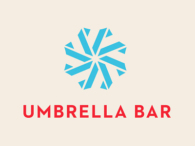 Umbrella Bar branding logo umbrella bar