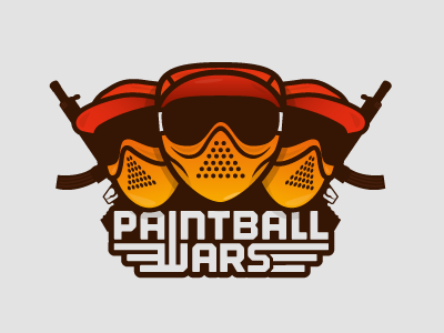 Paintball Wars branding helmet logo paintball paintball gun paintball mask