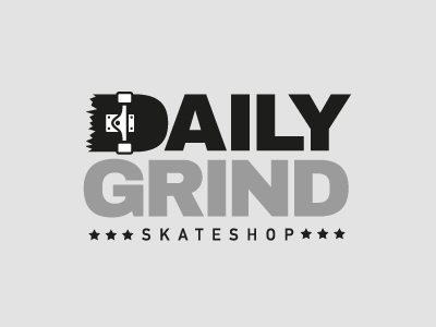 Daily Grind Skateshop branding logo shop skate skateboard store