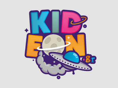 Kideon Logo branding kideon kids logo space