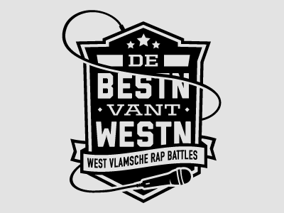 De Bestn Vant Westn Logo battles hiphop mic microphone rap rap battle