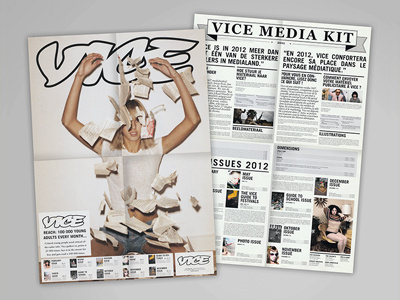 Vice Media Kit 2013 folder media kit poster promo vice vice magazine