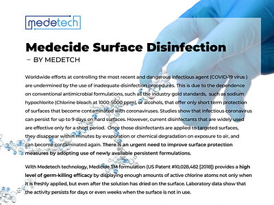 Info Sheet Design - Medetech