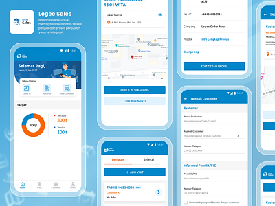 Logee Sales (Mobile App) app design mobile app