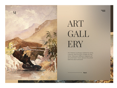 Gallery Art - Website art art gallery design homepage landing page landingpage minimal ui web wesite ui