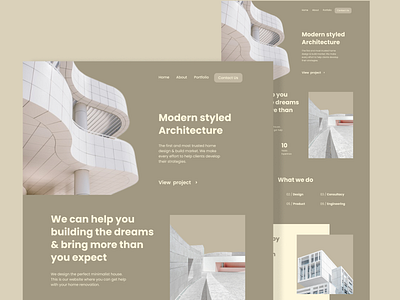 Arc - Website archintecture design homepage landing page landingpage minimal minimalist ui web