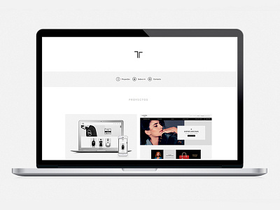 Personal portfolio flat design greyscale portfolio responsive simple web web design white