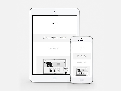 Personal portfolio flat design greyscale responsive simple web web design white