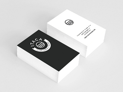 Itaca Business Card black branding card identity minimal white