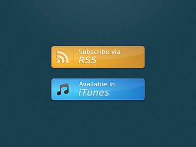 Subscription Buttons buttons itunes rss subscribe