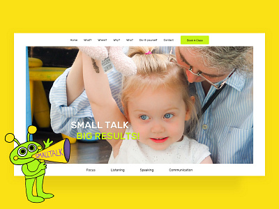 Small Talk - Educational Website children colorful education kids modern ui ux wordpress