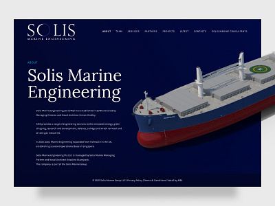 Solis Marine - Engineering Website