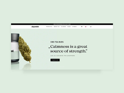 The Alqemist - CBD Shopify Store cbd shopify web development