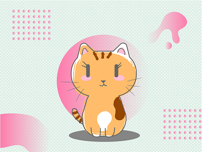 Cat Doodle art cat cute cute animal doodle doodle art fun graphic design illustration kawaii
