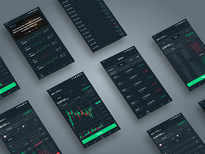 Exchange App - Triv Pro Concept app applicaiton coin concept crypto crypto exchange crypto trading currency dashboard design exchange ico mobile token ui ux