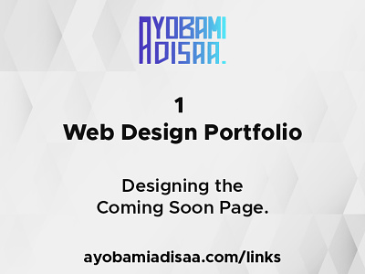 Web Design and Development Portfolio - Ayobamiadisaa branding ui