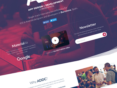 ADDC | Website add addc barcelona design development landing uiux website