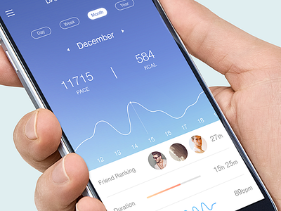 Health App app daily activity data health ui