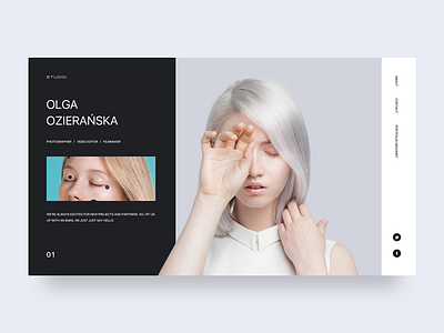 ozieranska clean design interface studio ui web