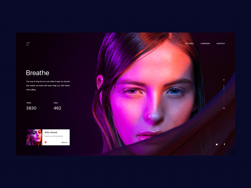 Attila Udvardi clean design ink interface studio ui web